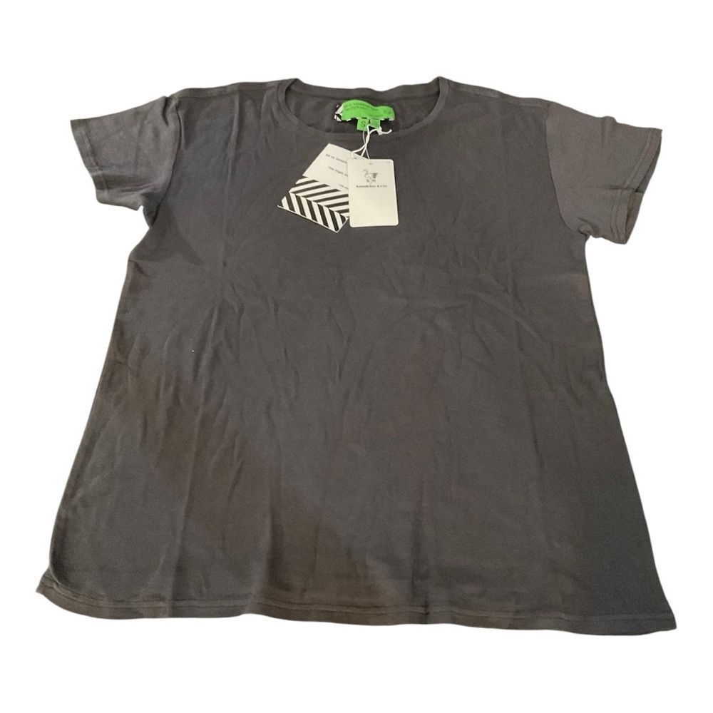 SANDRINE Rose GrayShort Sleeve Crew Neck Tees